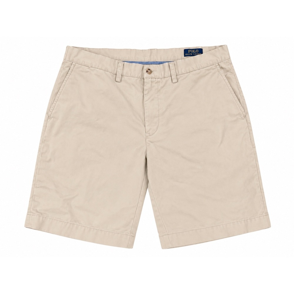 Polo Ralph Lauren Men's Size 33 Khaki Chino Shorts 9" Inseam 100% Cotton